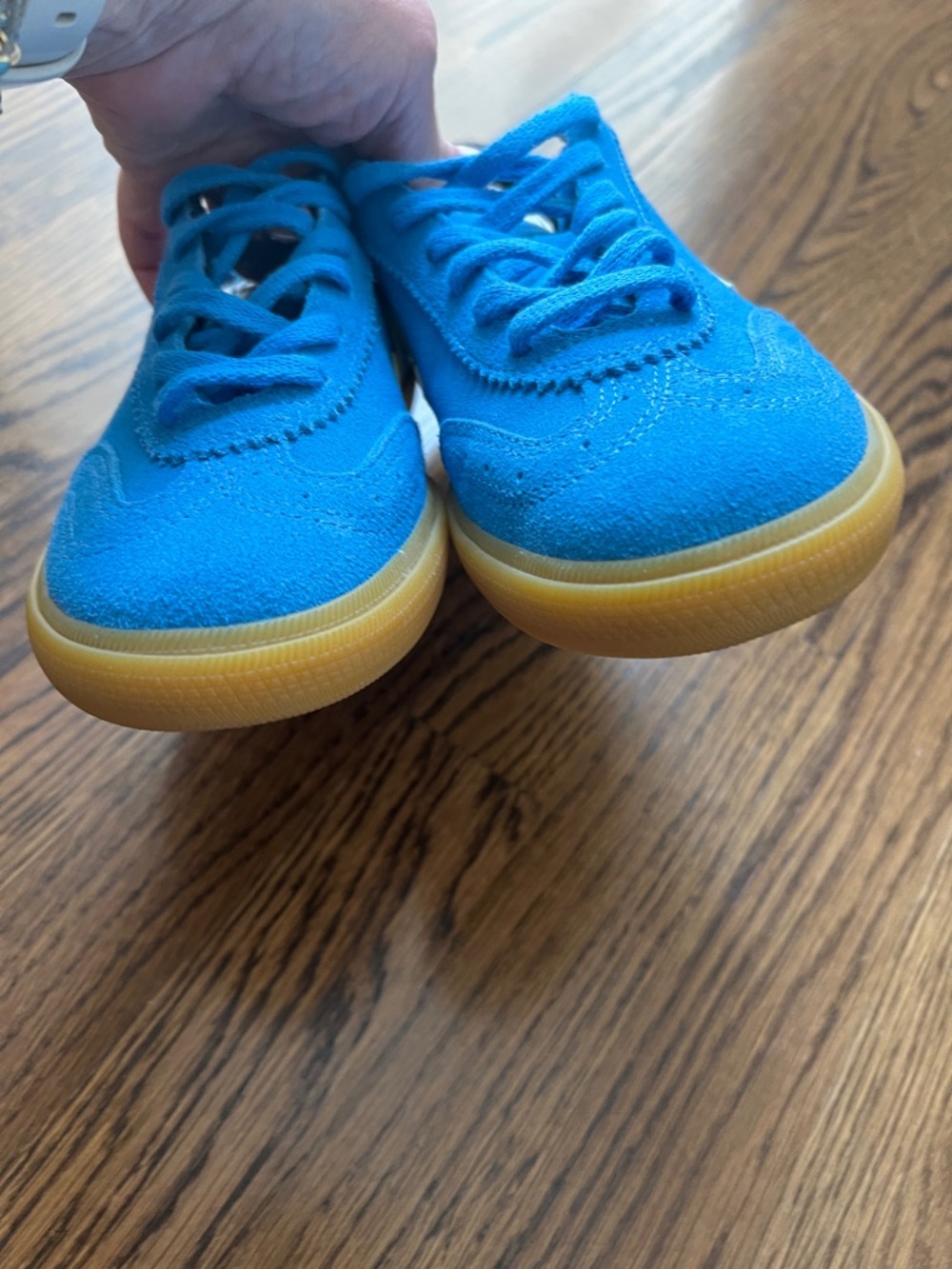 Veja Blue suede Volley Sneaker. Size 8 EU 39 - Picture 9 of 11